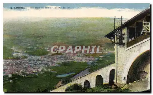 Cartes postales Lourdes Vue Prise Du sommet du Pic Du Jer