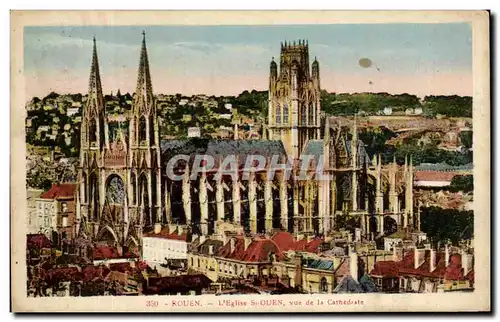 Cartes postales Rouen L&#39Eglise Vue De La Cathedrale