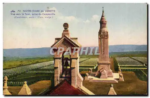 Cartes postales Notre Dame de Lorette Vue Vers La Tour Prise Du Campanile