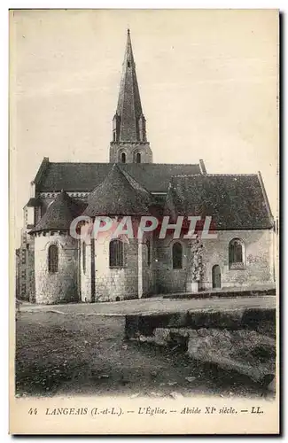 Cartes postales Langeais L&#39Eglise Abside