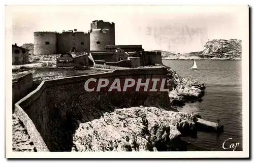 Ansichtskarte AK Marseille Le Chateau d&#39If Une vue generlae du Dorjon