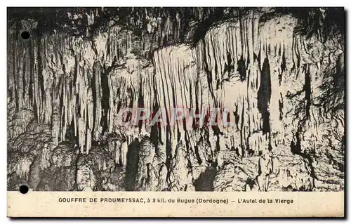 Cartes postales Gouffre De Proumeyssac du Bugue L'Autel de la Vierge