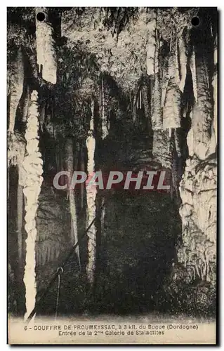 Cartes postales Gouffre De Proumeyssac du Bugue Entree de la 2eme galerie des stalactites