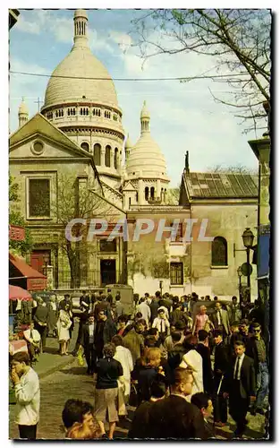 Cartes postales moderne Paris La Place Du Tertre Sacre Coeur Montmartre