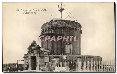 Cartes postales Sommet Du Puy De Dome L&#39Observatoire