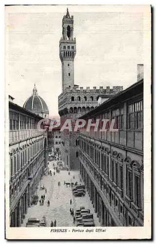 Ansichtskarte AK Firenze Portico Degli Uffisi