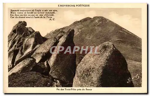 Ansichtskarte AK L&#39Auvergne Poetique Pic Des Trois Filles Pres Du Sancy