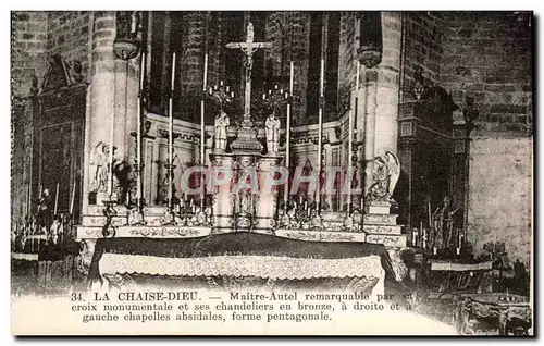 Cartes postales La Chaise Dieu Maitre Autel