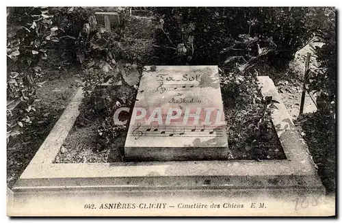Cartes postales Asnieres Clichy Cimetiere des Chiens