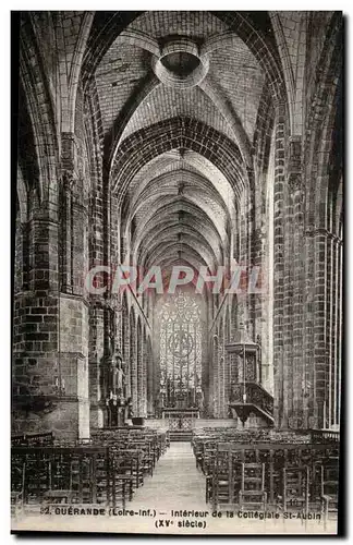 Ansichtskarte AK Guerande Interieur de la collegiale St Aubin