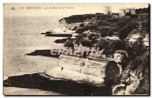 Ansichtskarte AK Meschers Les Grottes et la Falaise