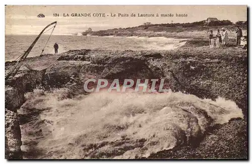 Cartes postales La Grande Cote Le Puits des Lauture a maree haute