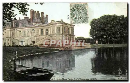 Cartes postales Fontainebleau Le Palais et l&#39Etang aux Carpes