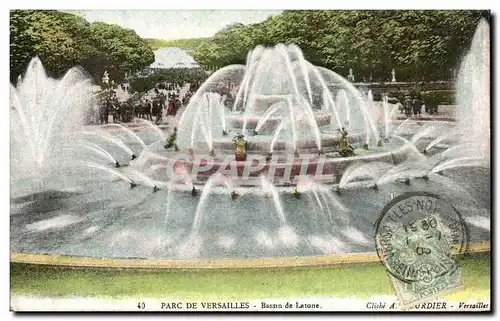 Cartes postales Parc De Versailles Bassinde Latone