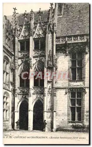 Cartes postales Chateau De Chateaudun Escalier Flambloyant