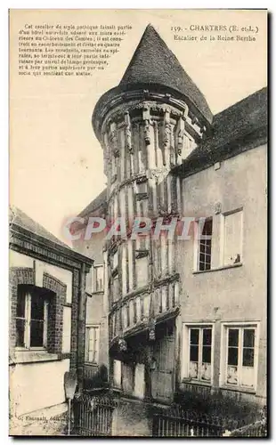 Cartes postales Chartres Escalier de la Reine Berthe