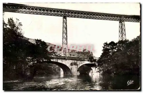 Ansichtskarte AK Gannat Le Pont de Pierre et le Viaduc de Rouzat