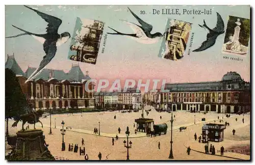 Cartes postales Lille Hirondelles