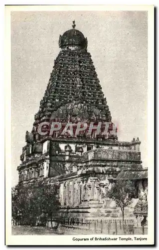 Cartes postales Gopuram of Brihadishwar Temple Tanjore inde