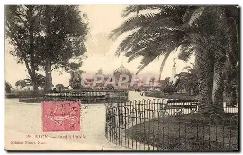 Cartes postales Nice Jardin Public