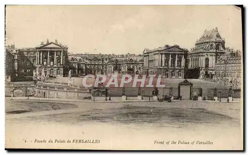 Cartes postales Facade du palais de Versailles