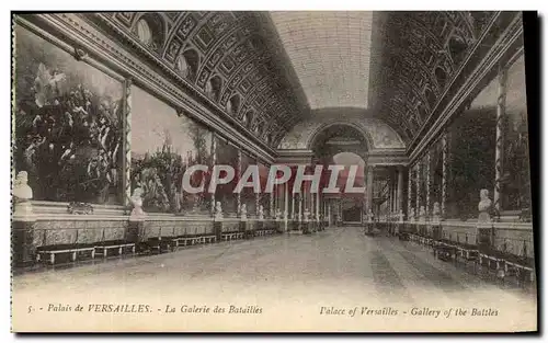 Cartes postales Palais de versailles La Galerie des Batailles