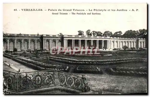 Cartes postales Versailles Palais du Grand Trianon Le Peristyle et les Jardins Grand Trianon