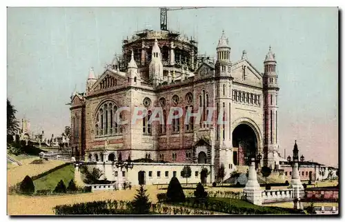 Cartes postales Lisieux La basilique Etat Actuel des Travaux