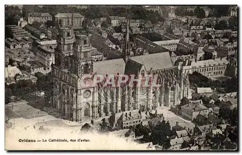 Cartes postales Orleans La Cathedrale Vue D&#39avion