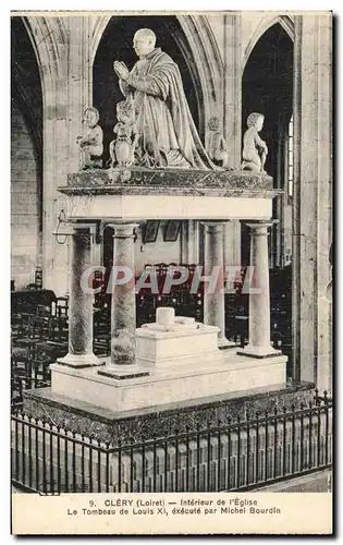 Cartes postales Clery Interieur De L&#39Eglise Le Tombeau De Louis XI Execute Par Michel Bourdin