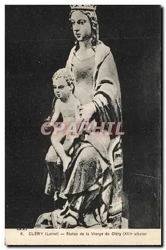 Cartes postales Clery Statue De La Vierge De Clery