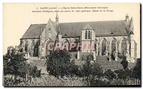 Cartes postales Clery L&#39eglise Notre Dame Autrefols Collegiale