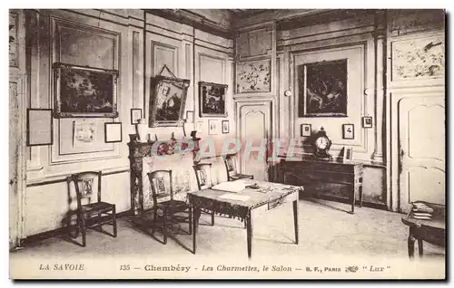 Cartes postales Chambery Les charmettes Le Salon