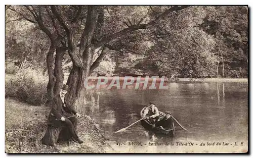 Cartes postales Lyon Le Parc de la Tete d&#39Or Au bord du Lac