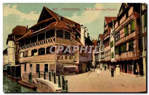 Cartes postales Strassburg Rue du Bain Aux Plantes