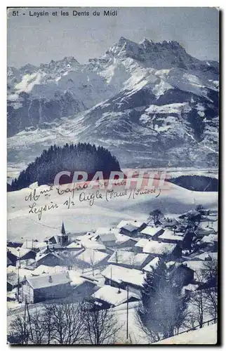 Ansichtskarte AK Leysin et les Dents du Midi