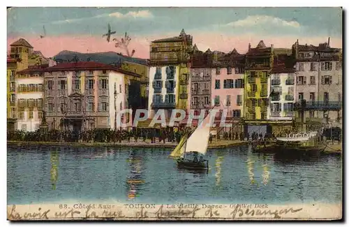 Cartes postales Toulon La vieille Darse Bateaux