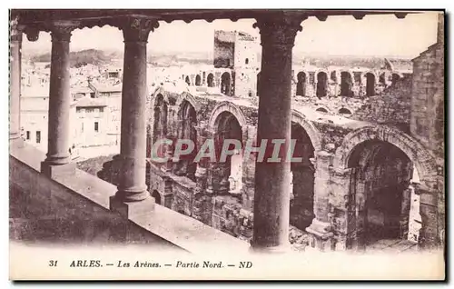 Cartes postales Arles Les Arenes Partie Nord