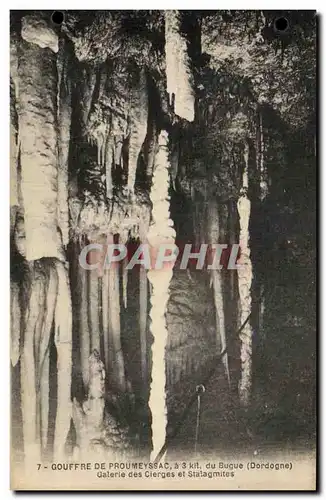 Cartes postales Gouffre De Proumeyssac Du Bugue Galerie Des Clerges Et Stalagmites