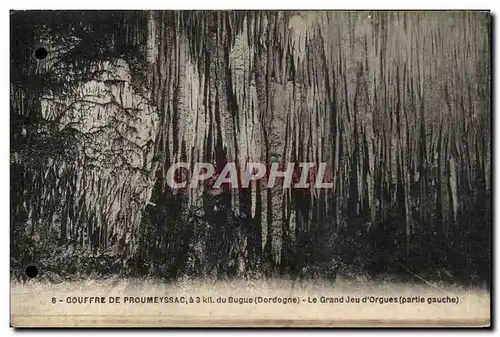 Cartes postales Gouffre De Proumeyssac Le Grand Jeu D&#39Orgues