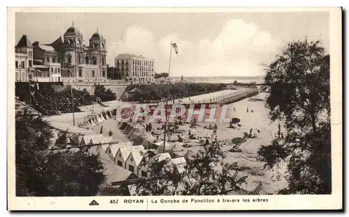 Cartes postales Royan La Conche De Foncilion A Travers Les Arbres