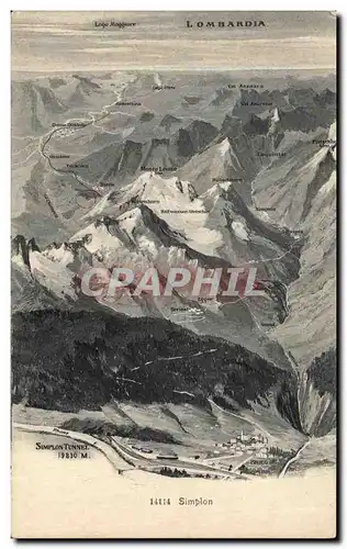 Cartes postales Simplon Suisse