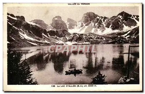 Cartes postales Le Lac D&#39Allos Vallee du Verdon