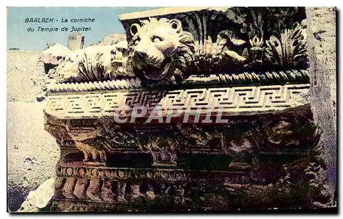 Cartes postales Baalbek La Corniche Du Temple De Jupiter Liban