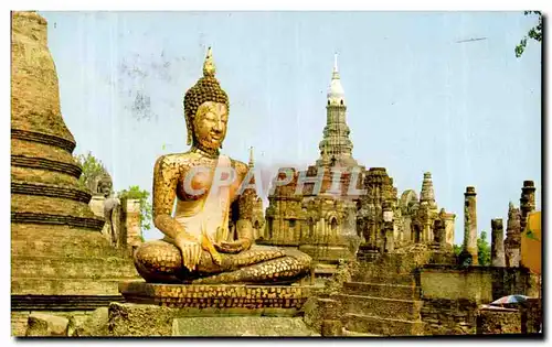 Cartes postales moderne Budha Image at Wat Mahathat The Sukhothai Province North Thailande