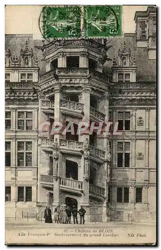 Cartes postales Chateau de Blois Aile Francois ler Soubasement du grand Escalier