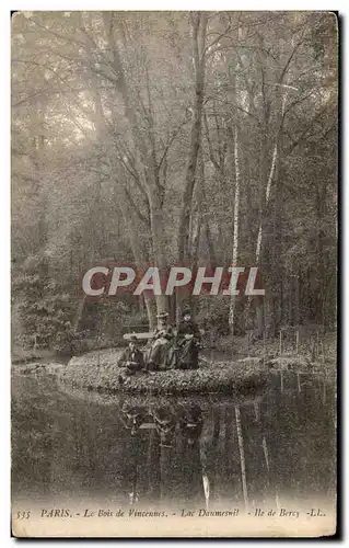 Cartes postales Paris Le bois de Vincenns Lac Daumesnil Ile de Bercy