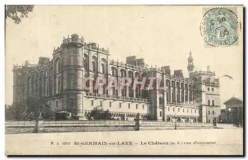 Cartes postales St Germain en Laye Le Chateau Vue d&#39ensemble