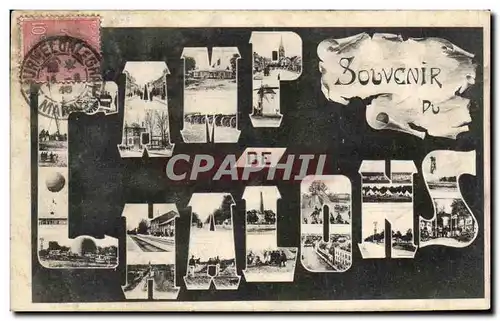 Cartes postales Souvenir camp de Chalons Militaria