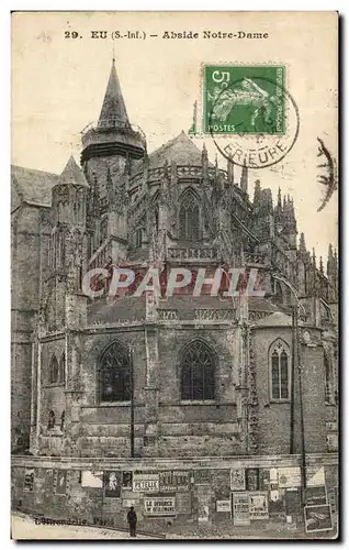 Cartes postales Eu Abside Notre Dame